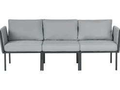 Discount Beliani Set da giardino con tavolo 5 posti SKALA Metallo scuro Grigio