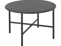 Beliani Set da giardino con tavolo 4 posti OFANTO Rattan sintetico (PE) Naturale Naturale Nero