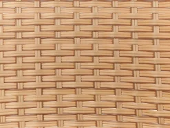 Beliani Set da giardino con tavolo 4 posti OFANTO Rattan sintetico (PE) Naturale Naturale Nero
