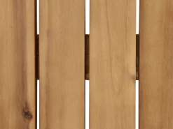Discount Beliani Set da giardino con tavolo 4 posti ACCADIA Legno di acacia certificato Beige chiaro Beige Marrone