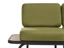 Online Beliani Set da giardino con tavolo 4 posti MINOZZO Legno di acacia certificato Verde oliva Marrone Verde Nero