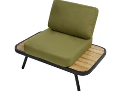 Online Beliani Set da giardino con tavolo 4 posti MINOZZO Legno di acacia certificato Verde oliva Marrone Verde Nero