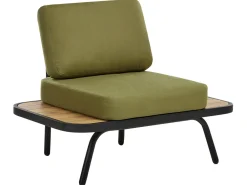Online Beliani Set da giardino con tavolo 4 posti MINOZZO Legno di acacia certificato Verde oliva Marrone Verde Nero