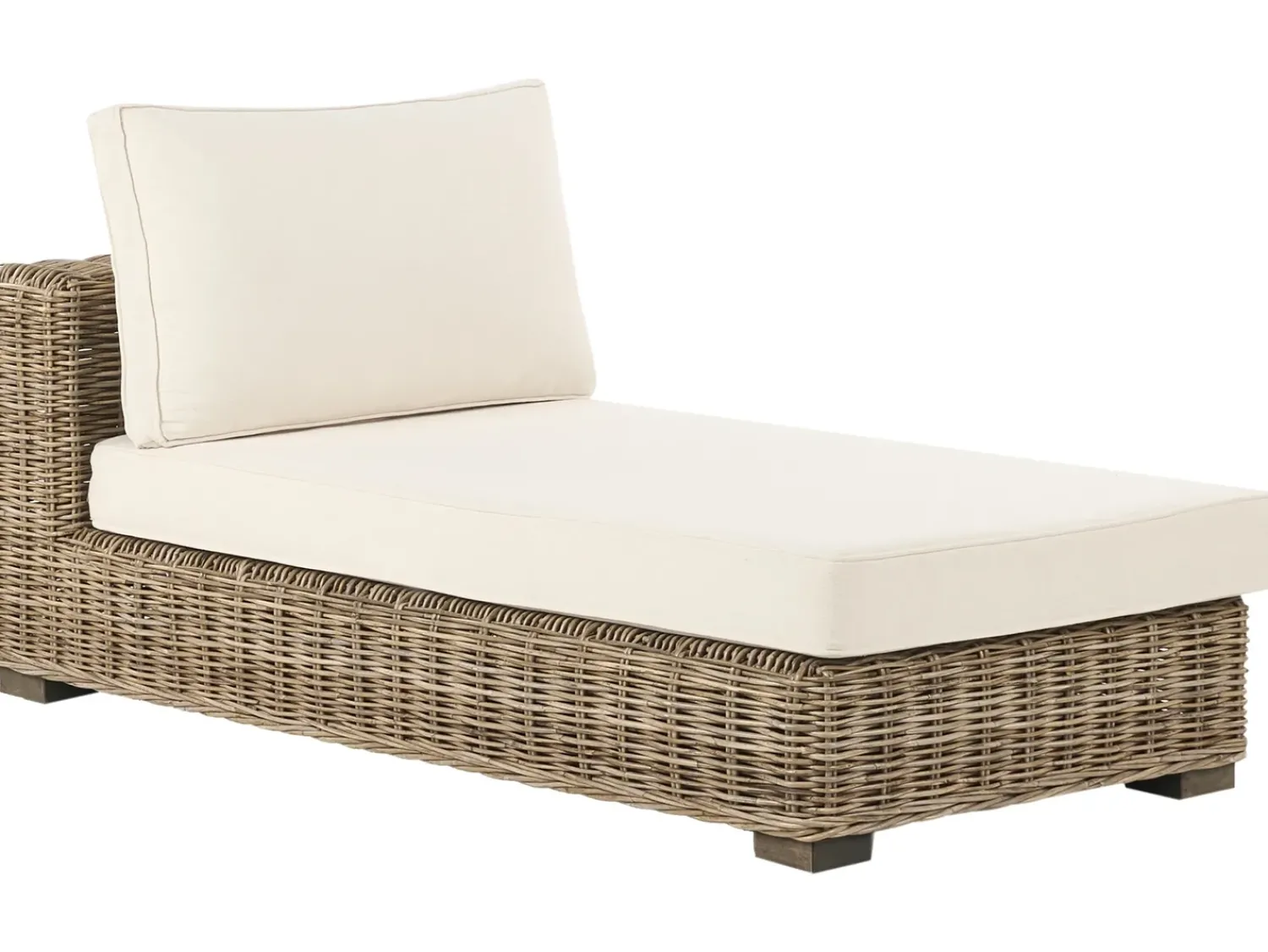 Discount Beliani Set da giardino con tavolo 4 posti VARALLO Modulare Rattan Grigio Bianco Grigio