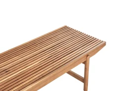 Clearance Beliani Set da giardino con tavolo 2 posti GIAVENO Legno d'acacia Bianco sporco Bianco Marrone
