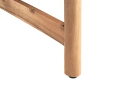 Clearance Beliani Set da giardino con tavolo 2 posti GIAVENO Legno d'acacia Bianco sporco Bianco Marrone