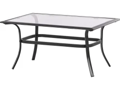 New Beliani Set da giardino con tavolo 4 posti MESTRINO Metallo Blu Blu Nero