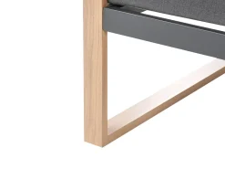 Sale Beliani Set da giardino con tavolo 5 posti GELSO Metallo Grigio scuro Marrone Grigio