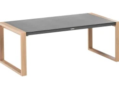 Sale Beliani Set da giardino con tavolo 5 posti GELSO Metallo Grigio scuro Marrone Grigio