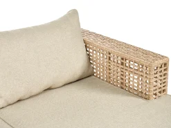 Hot Beliani Set da giardino con tavolo 4 posti CALASETTA Rattan sintetico (PE) Beige