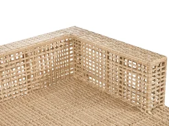 Hot Beliani Set da giardino con tavolo 4 posti CALASETTA Rattan sintetico (PE) Beige