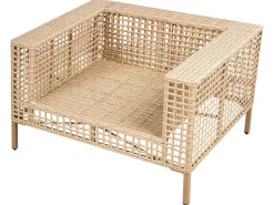 Hot Beliani Set da giardino con tavolo 4 posti CALASETTA Rattan sintetico (PE) Beige