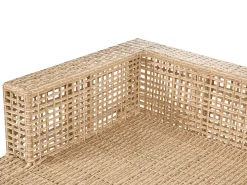 Outlet Beliani Set da giardino con tavolo 4 posti CALASETTA Rattan sintetico (PE) Beige
