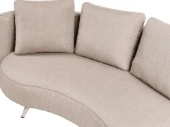 Beliani Set da giardino con tavolo 6 posti PARORI Beige