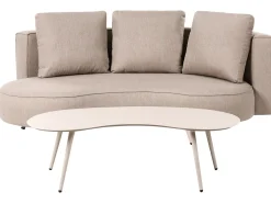 Beliani Set da giardino con tavolo 6 posti PARORI Beige