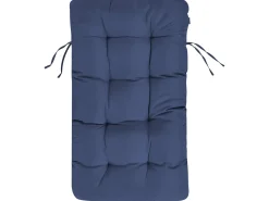 Clearance Beliani Set da giardino con tavolo 4 posti GARDA Metallo Blu Bianco Blu