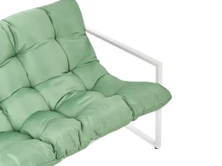 Sale Beliani Set da giardino con tavolo 4 posti GARDA Metallo Verde Bianco Verde