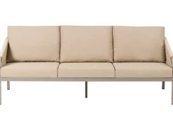 New Beliani Set da giardino con tavolo 5 posti MURATO Metallo Beige
