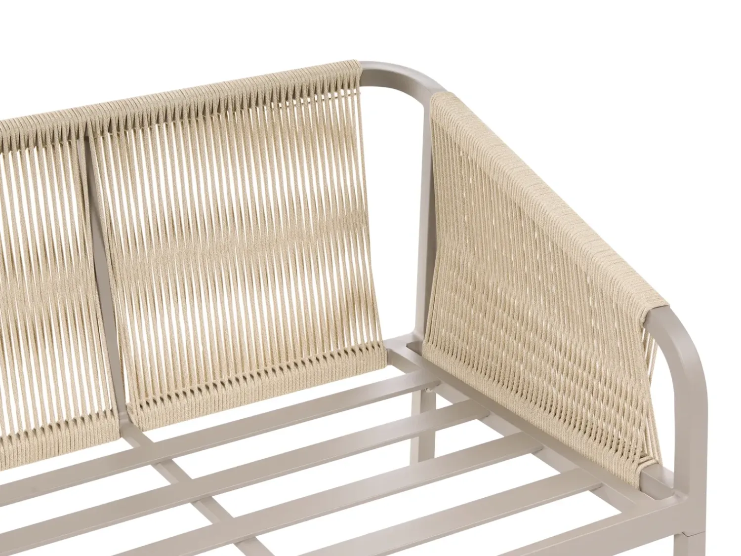 New Beliani Set da giardino con tavolo 5 posti MURATO Metallo Beige