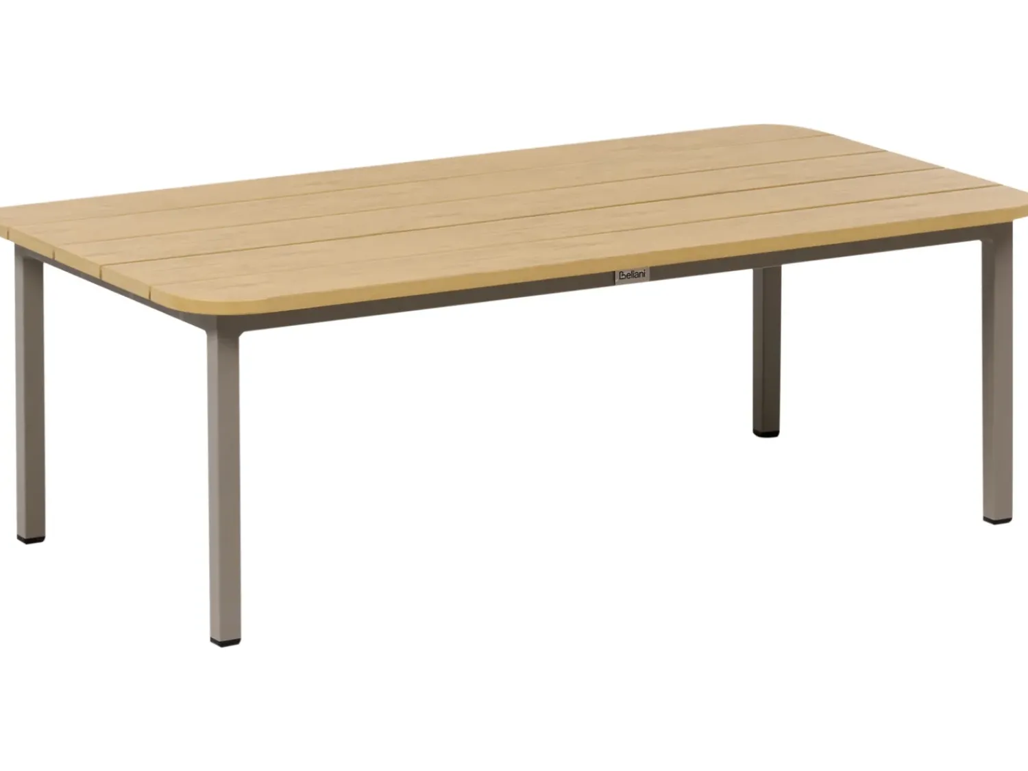 New Beliani Set da giardino con tavolo 5 posti MURATO Metallo Beige