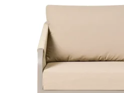 New Beliani Set da giardino con tavolo 5 posti MURATO Metallo Beige