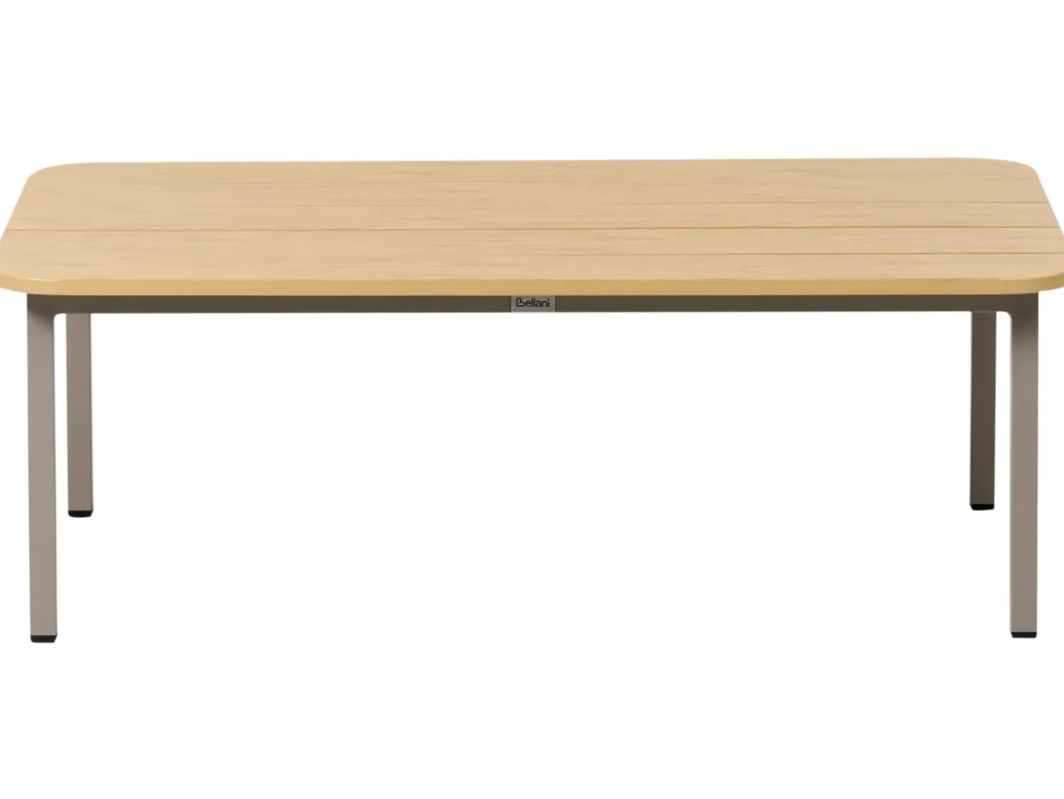 New Beliani Set da giardino con tavolo 5 posti MURATO Metallo Beige