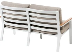 Beliani Set da giardino con tavolo 4 posti ORERO Tortora Bianco Beige Marrone