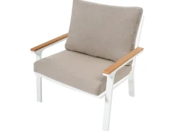 Beliani Set da giardino con tavolo 4 posti ORERO Tortora Bianco Beige Marrone