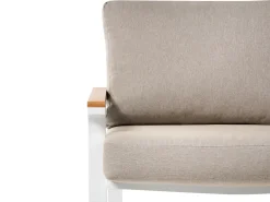 Beliani Set da giardino con tavolo 4 posti ORERO Tortora Bianco Beige Marrone