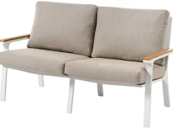 Beliani Set da giardino con tavolo 4 posti ORERO Tortora Bianco Beige Marrone