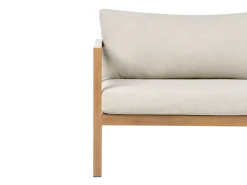 Sale Beliani Set da giardino con tavolo 5 posti ONETA Metallo Marrone chiaro Beige Marrone