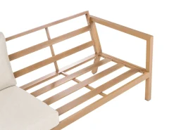 Sale Beliani Set da giardino con tavolo 5 posti ONETA Metallo Marrone chiaro Beige Marrone
