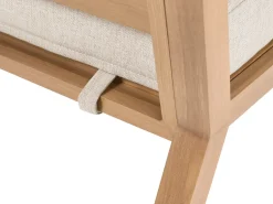 Sale Beliani Set da giardino con tavolo 5 posti ONETA Metallo Marrone chiaro Beige Marrone