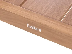 Sale Beliani Set da giardino con tavolo 5 posti ONETA Metallo Marrone chiaro Beige Marrone
