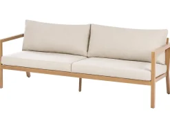 Sale Beliani Set da giardino con tavolo 5 posti ONETA Metallo Marrone chiaro Beige Marrone