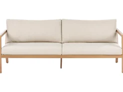 Sale Beliani Set da giardino con tavolo 5 posti ONETA Metallo Marrone chiaro Beige Marrone
