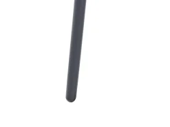 Hot Beliani Set da giardino con tavolo 4 posti USTICA Metallo Nero Bianco Nero