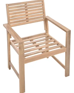 Outlet Beliani Set da giardino con tavolo 4 posti FIAMES Legno di acacia certificato Grigio Marrone Grigio