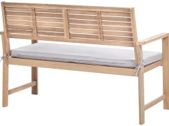 Outlet Beliani Set da giardino con tavolo 4 posti FIAMES Legno di acacia certificato Grigio Marrone Grigio