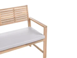Outlet Beliani Set da giardino con tavolo 4 posti FIAMES Legno di acacia certificato Grigio Marrone Grigio