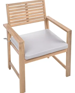 Outlet Beliani Set da giardino con tavolo 4 posti FIAMES Legno di acacia certificato Grigio Marrone Grigio
