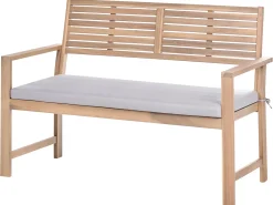 Outlet Beliani Set da giardino con tavolo 4 posti FIAMES Legno di acacia certificato Grigio Marrone Grigio