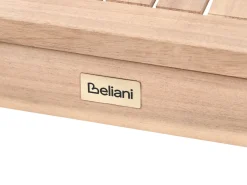 Outlet Beliani Set da giardino con tavolo 4 posti FIAMES Legno di acacia certificato Grigio Marrone Grigio