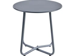 Sale Beliani Set da giardino con tavolo 2 posti PASTO Metallo Grigio scuro Beige Grigio