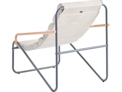 Sale Beliani Set da giardino con tavolo 2 posti PASTO Metallo Grigio scuro Beige Grigio