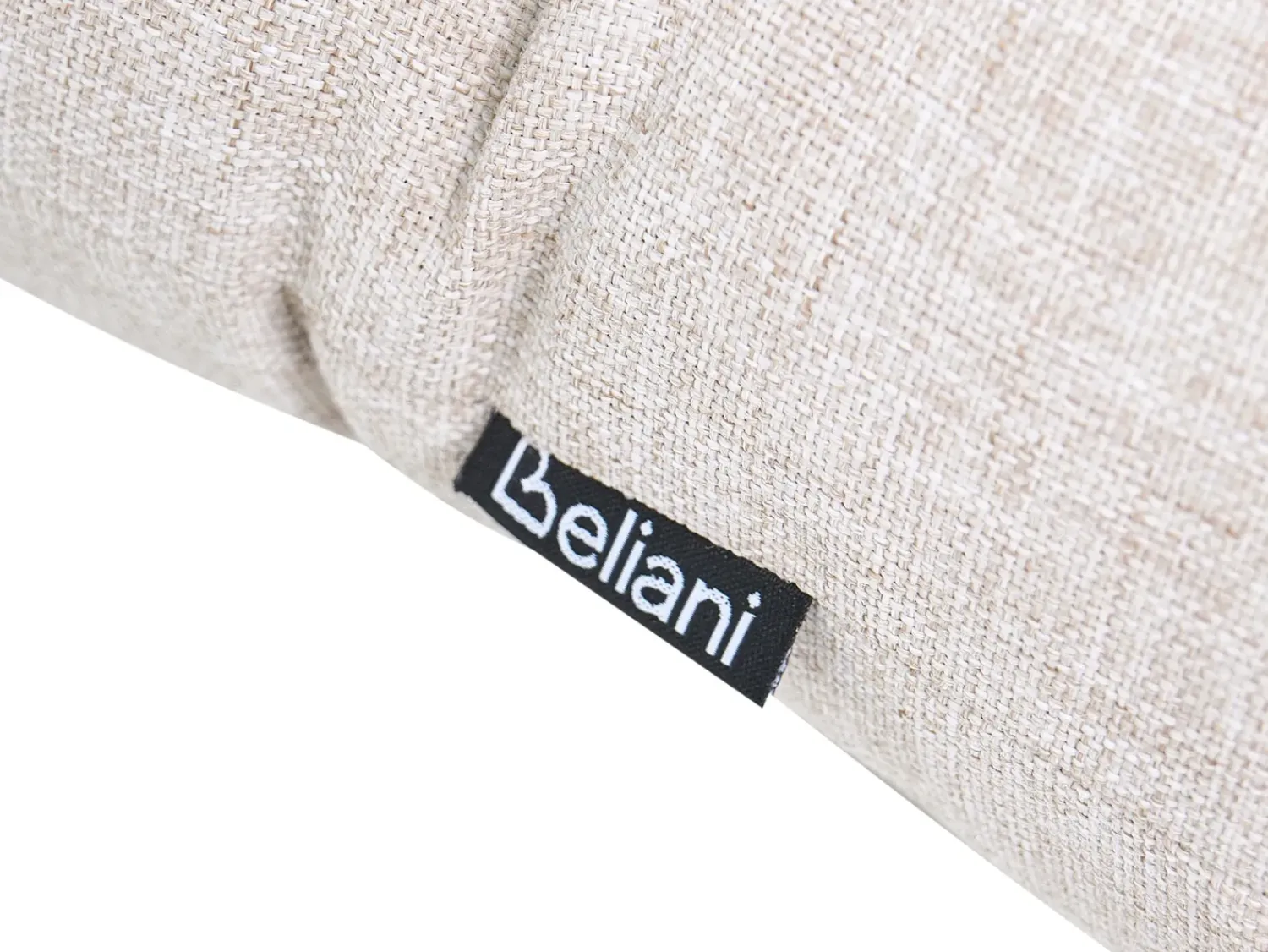 Beliani Set da giardino con tavolo 4 posti MOLVENO Metallo Beige/Verde Beige Verde