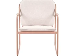 Sale Beliani Set da giardino con tavolo 4 posti CALASCIO Metallo chiaro Beige