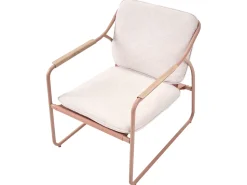 Sale Beliani Set da giardino con tavolo 4 posti CALASCIO Metallo chiaro Beige
