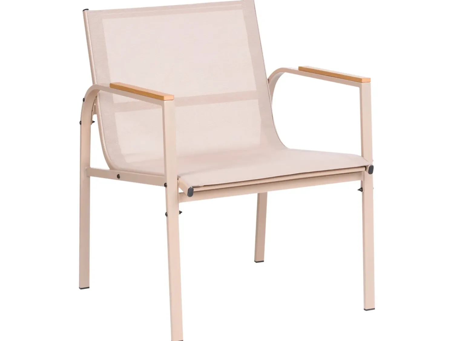 Best Beliani Set da giardino con tavolo 4 posti LEDRO Metallo Beige