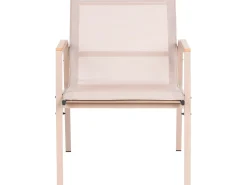 Best Beliani Set da giardino con tavolo 4 posti LEDRO Metallo Beige